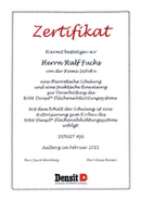 Densit Zertifikat Flächenabdichtungen 2011 (PDF)