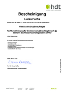 HDT Zertifikat Gewässerschutz 2022 (PDF)