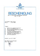 TÜV Rheinland Zertifikat Gefahrgüter 1993 (PDF)
