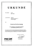 Proxan Zertifikat Fugenarbeiten 2003 (PDF)