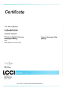 LCCI Certificate English 2010 (PDF)