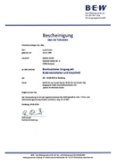 BEW Zertifikat Bodenmaterial 02 2019 (PDF)